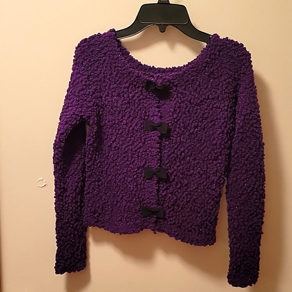 Jessica Simpson girl's size small purple sweater
